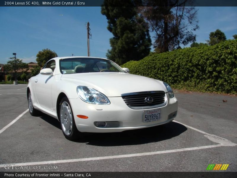 White Gold Crystal / Ecru 2004 Lexus SC 430