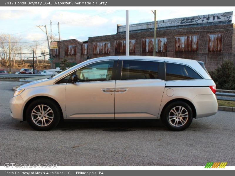 Alabaster Silver Metallic / Gray 2012 Honda Odyssey EX-L
