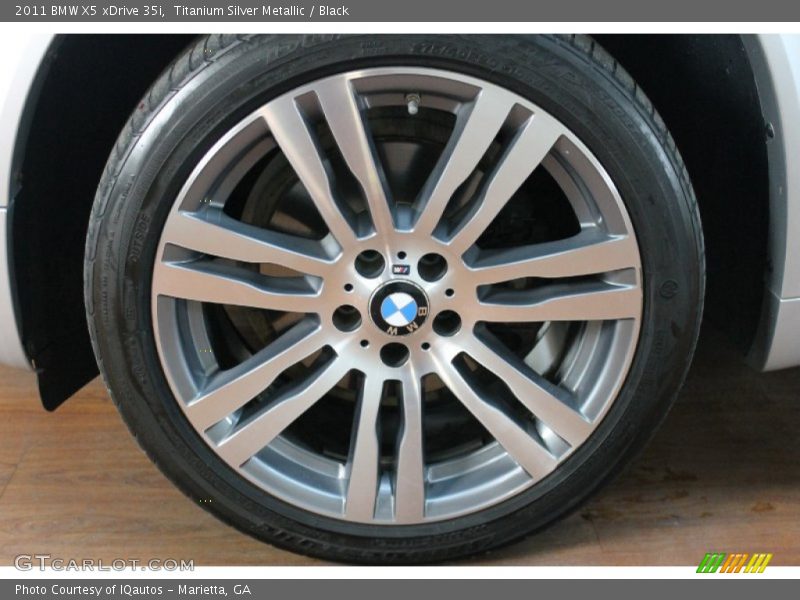 Titanium Silver Metallic / Black 2011 BMW X5 xDrive 35i