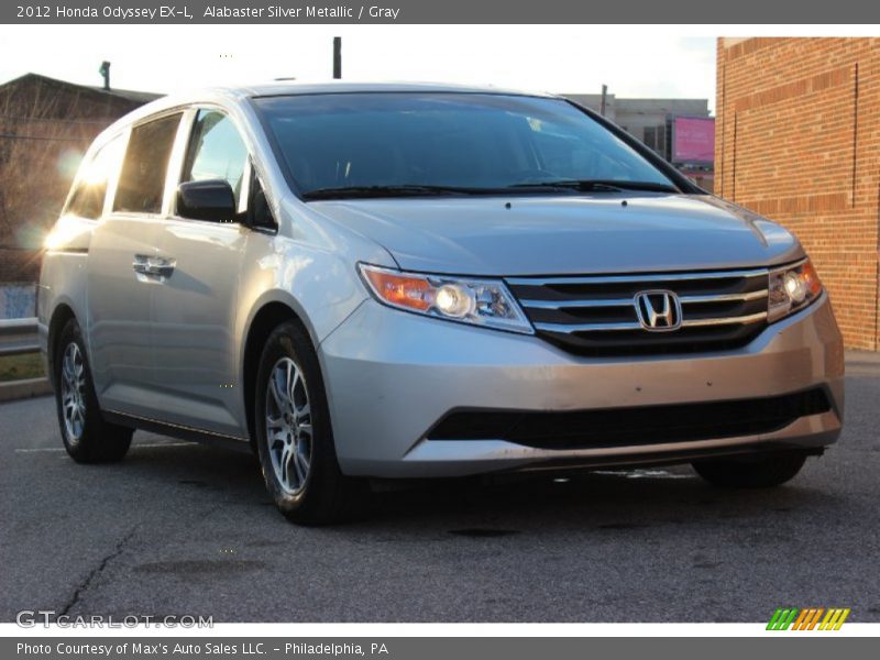 Alabaster Silver Metallic / Gray 2012 Honda Odyssey EX-L