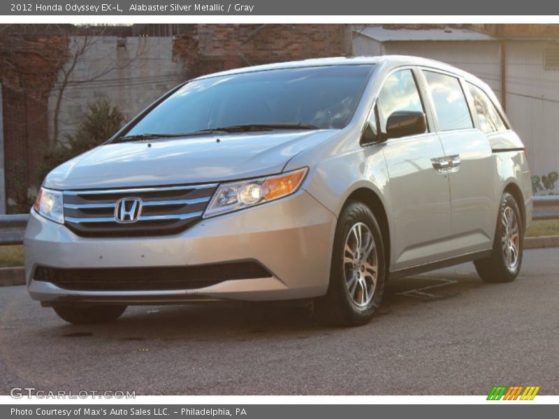 Alabaster Silver Metallic / Gray 2012 Honda Odyssey EX-L