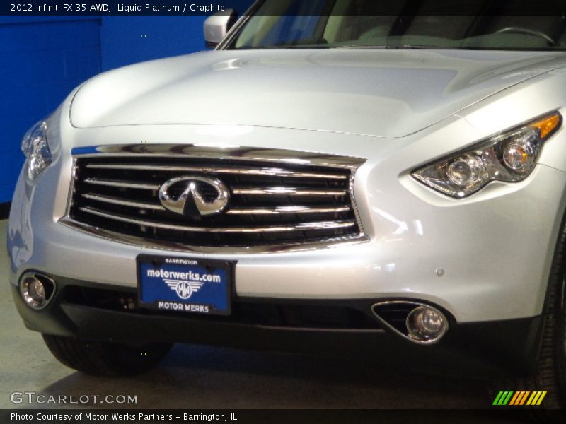 Liquid Platinum / Graphite 2012 Infiniti FX 35 AWD