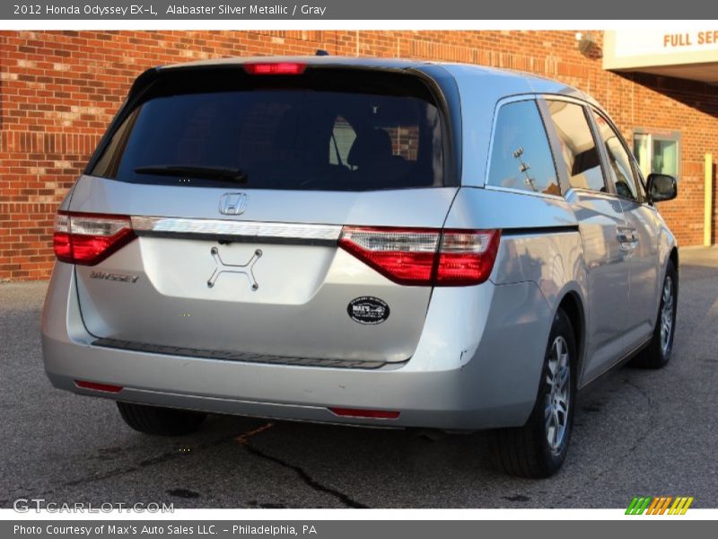 Alabaster Silver Metallic / Gray 2012 Honda Odyssey EX-L