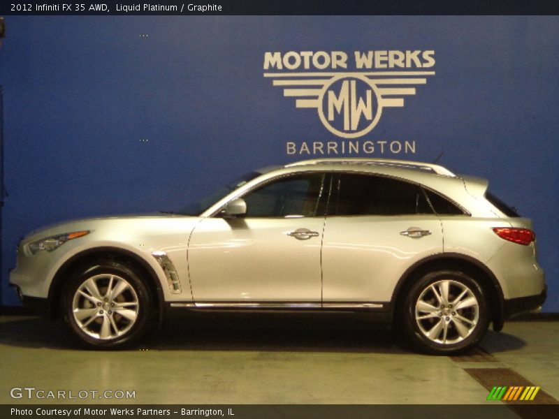 Liquid Platinum / Graphite 2012 Infiniti FX 35 AWD