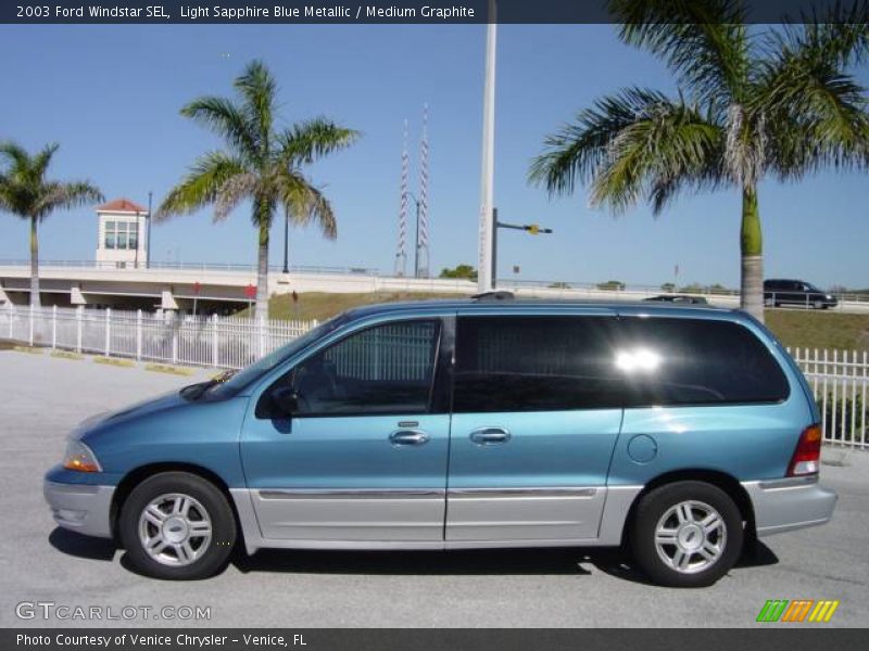 Light Sapphire Blue Metallic / Medium Graphite 2003 Ford Windstar SEL