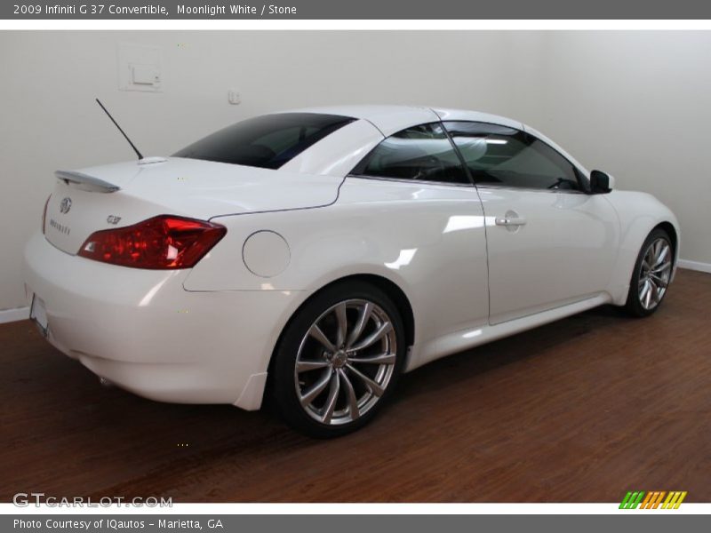 Moonlight White / Stone 2009 Infiniti G 37 Convertible