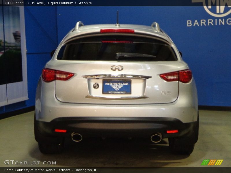 Liquid Platinum / Graphite 2012 Infiniti FX 35 AWD