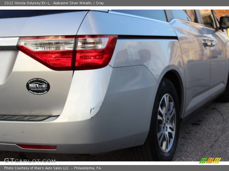 Alabaster Silver Metallic / Gray 2012 Honda Odyssey EX-L