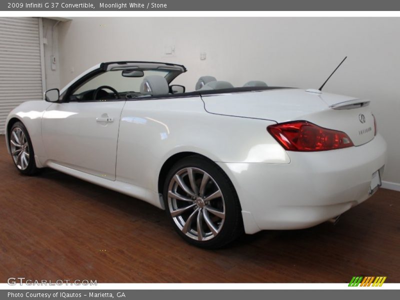 Moonlight White / Stone 2009 Infiniti G 37 Convertible