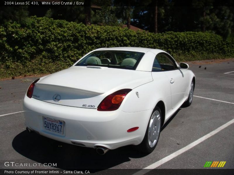 White Gold Crystal / Ecru 2004 Lexus SC 430