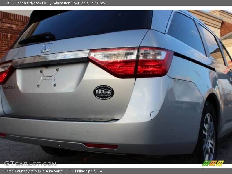 Alabaster Silver Metallic / Gray 2012 Honda Odyssey EX-L
