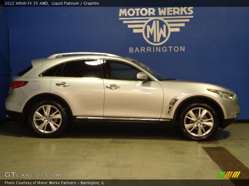 Liquid Platinum / Graphite 2012 Infiniti FX 35 AWD