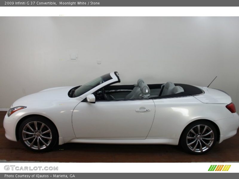 Moonlight White / Stone 2009 Infiniti G 37 Convertible