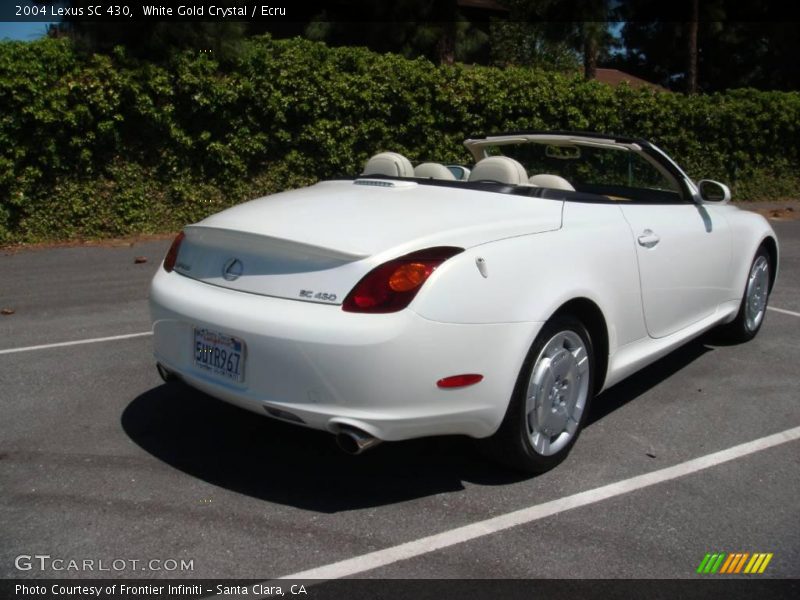 White Gold Crystal / Ecru 2004 Lexus SC 430