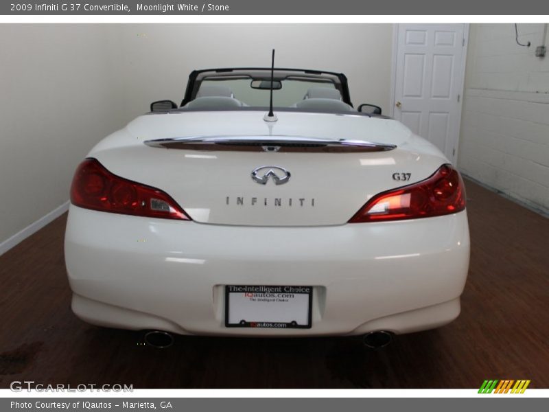 Moonlight White / Stone 2009 Infiniti G 37 Convertible