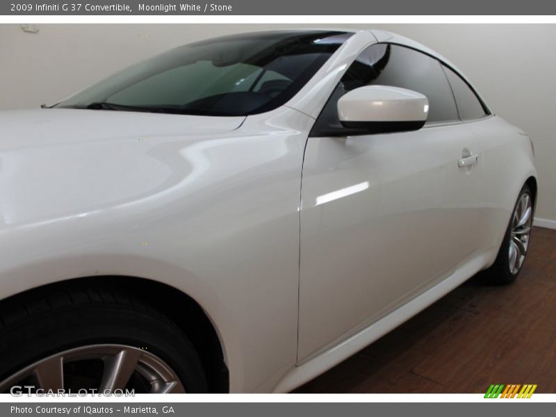 Moonlight White / Stone 2009 Infiniti G 37 Convertible