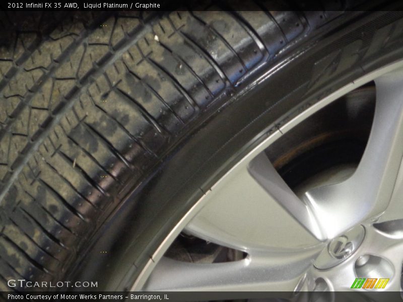 Liquid Platinum / Graphite 2012 Infiniti FX 35 AWD