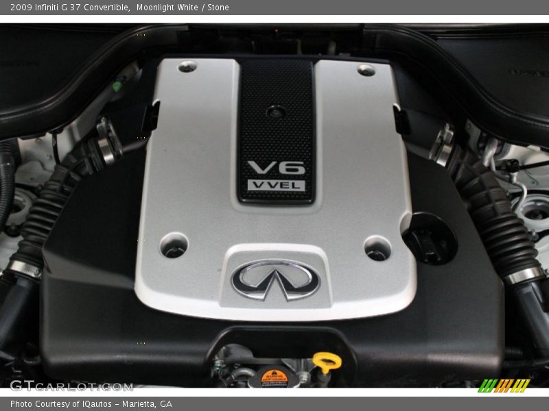 Moonlight White / Stone 2009 Infiniti G 37 Convertible