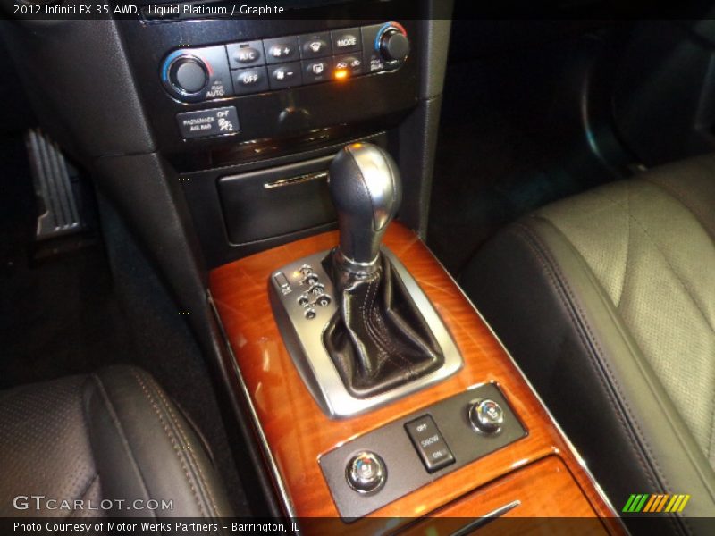 Liquid Platinum / Graphite 2012 Infiniti FX 35 AWD