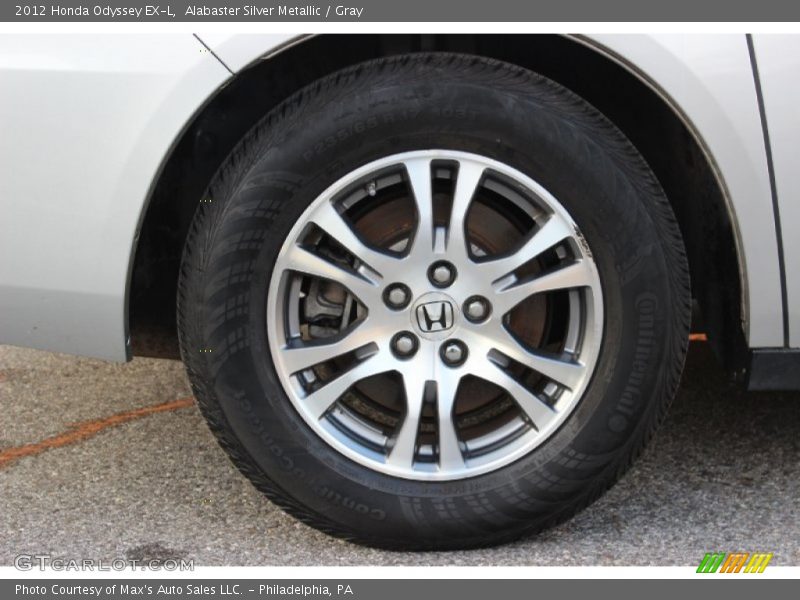 Alabaster Silver Metallic / Gray 2012 Honda Odyssey EX-L