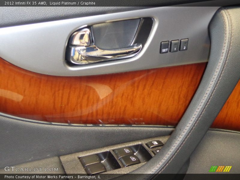 Liquid Platinum / Graphite 2012 Infiniti FX 35 AWD
