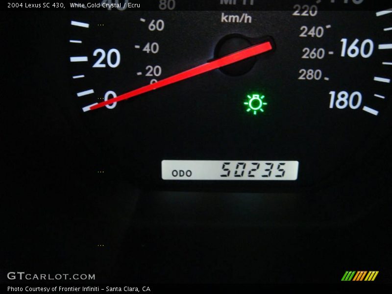 White Gold Crystal / Ecru 2004 Lexus SC 430
