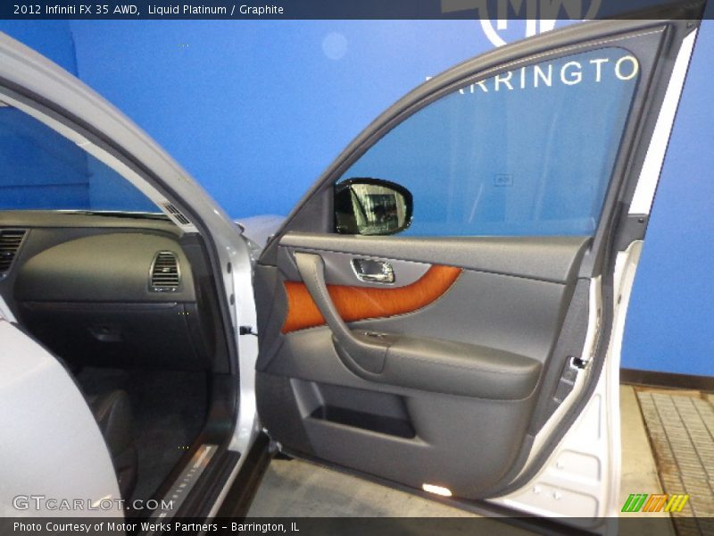 Liquid Platinum / Graphite 2012 Infiniti FX 35 AWD