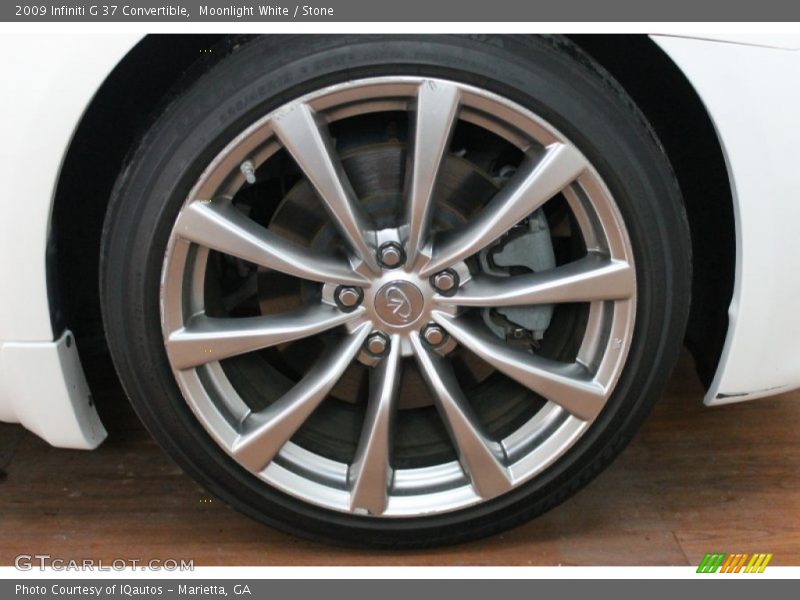 Moonlight White / Stone 2009 Infiniti G 37 Convertible