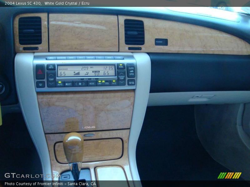 White Gold Crystal / Ecru 2004 Lexus SC 430