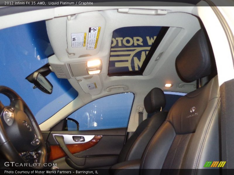 Liquid Platinum / Graphite 2012 Infiniti FX 35 AWD