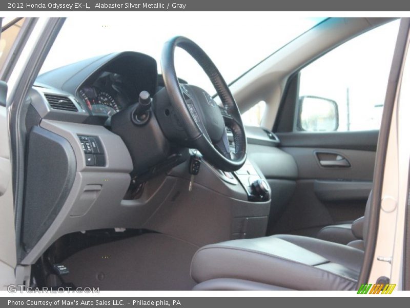Alabaster Silver Metallic / Gray 2012 Honda Odyssey EX-L