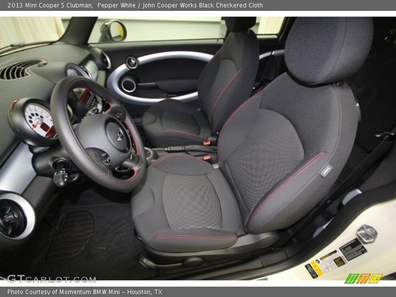  2013 Cooper S Clubman John Cooper Works Black Checkered Cloth Interior