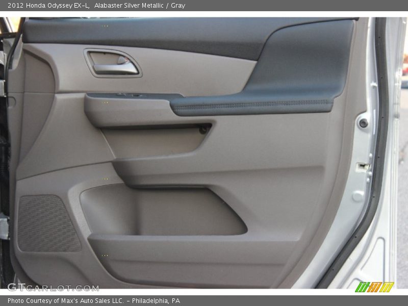 Alabaster Silver Metallic / Gray 2012 Honda Odyssey EX-L