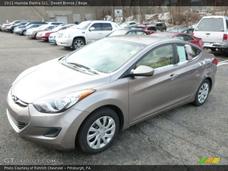Desert Bronze / Beige 2011 Hyundai Elantra GLS