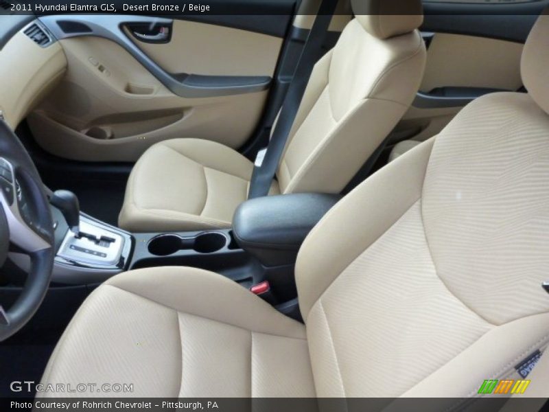 Desert Bronze / Beige 2011 Hyundai Elantra GLS
