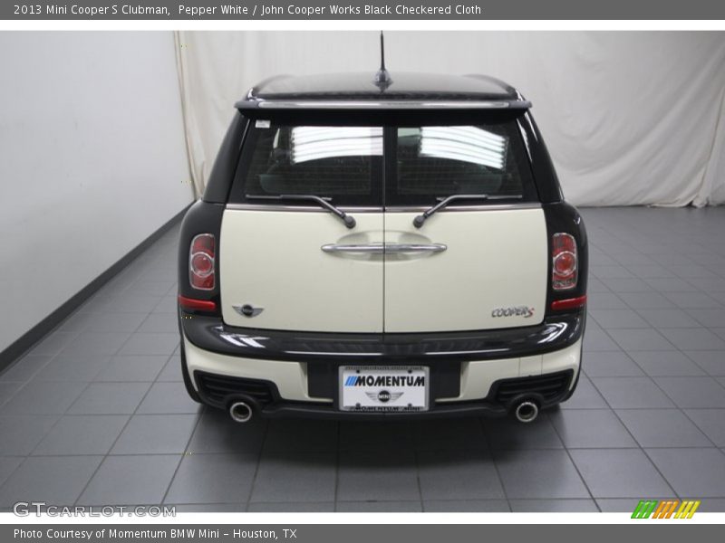 Pepper White / John Cooper Works Black Checkered Cloth 2013 Mini Cooper S Clubman