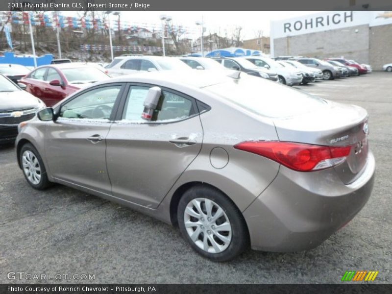 Desert Bronze / Beige 2011 Hyundai Elantra GLS