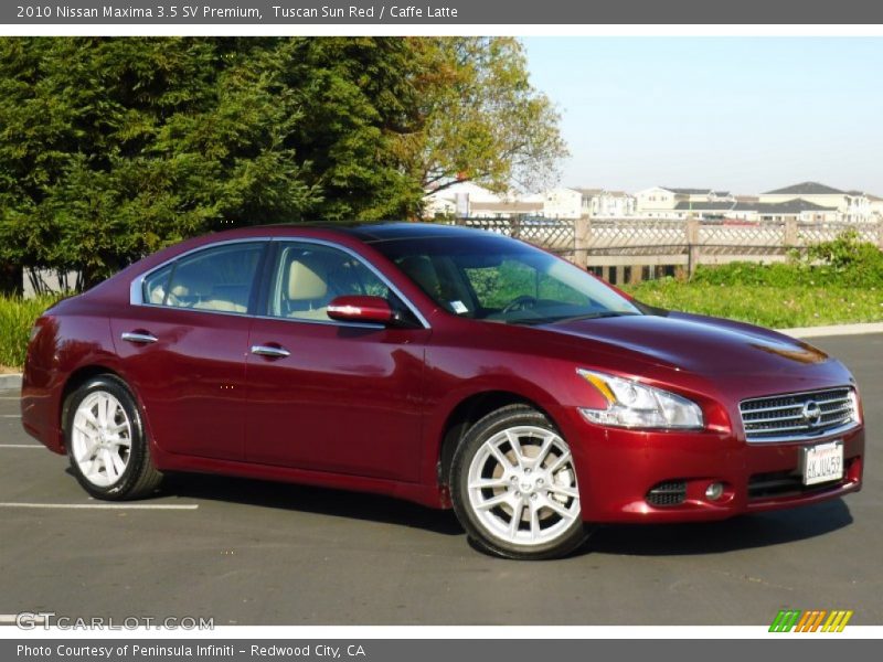 Tuscan Sun Red / Caffe Latte 2010 Nissan Maxima 3.5 SV Premium