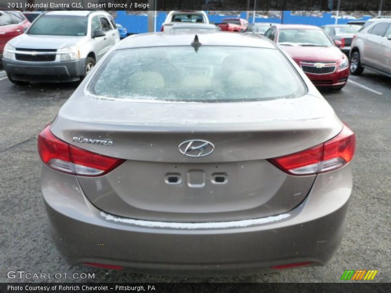 Desert Bronze / Beige 2011 Hyundai Elantra GLS