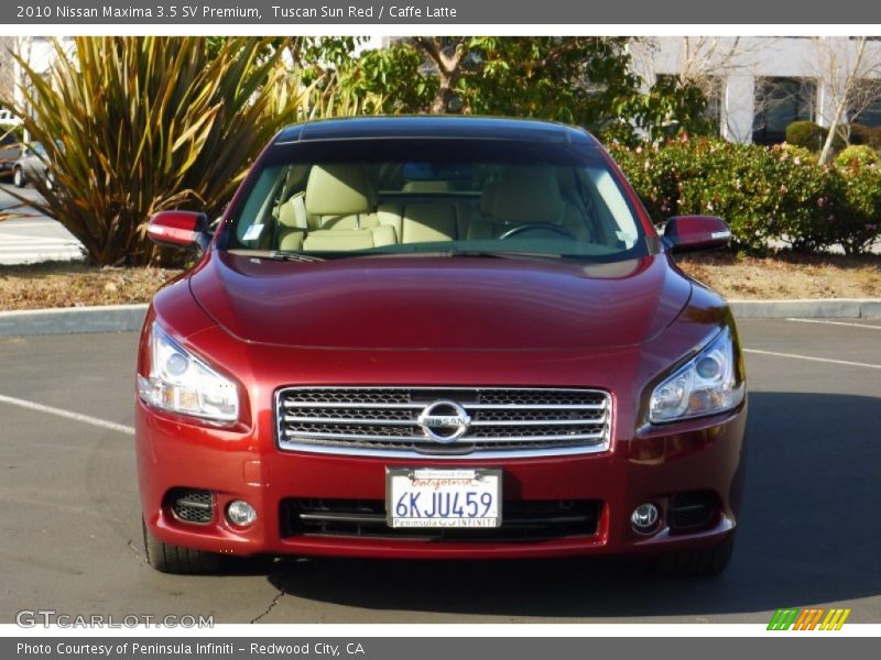 Tuscan Sun Red / Caffe Latte 2010 Nissan Maxima 3.5 SV Premium