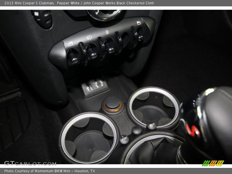 Pepper White / John Cooper Works Black Checkered Cloth 2013 Mini Cooper S Clubman