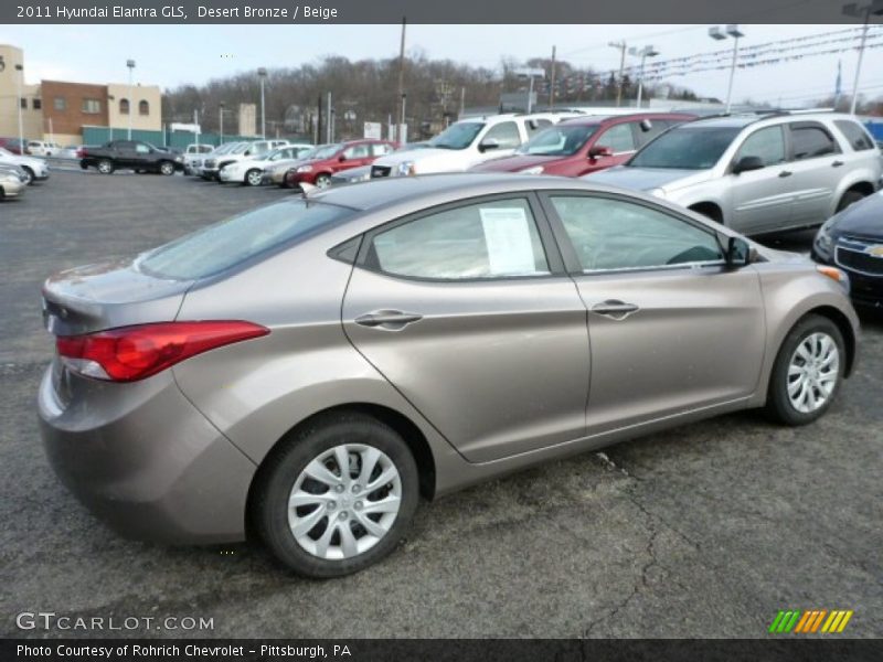 Desert Bronze / Beige 2011 Hyundai Elantra GLS