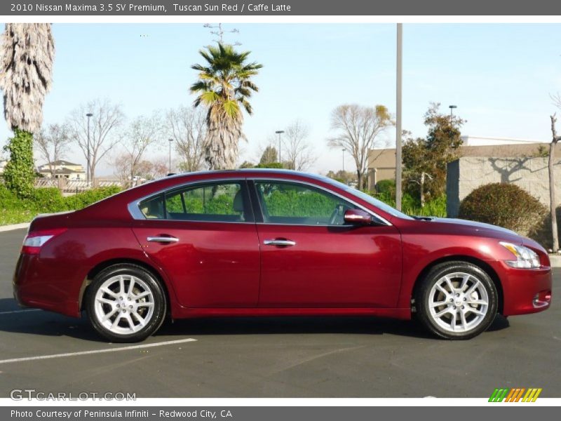 Tuscan Sun Red / Caffe Latte 2010 Nissan Maxima 3.5 SV Premium