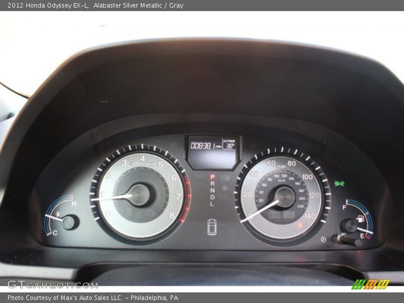 Alabaster Silver Metallic / Gray 2012 Honda Odyssey EX-L