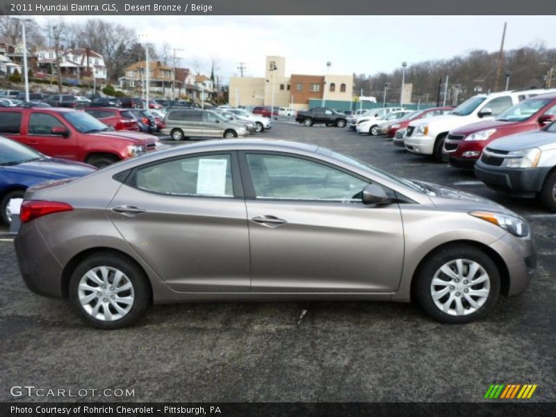 Desert Bronze / Beige 2011 Hyundai Elantra GLS