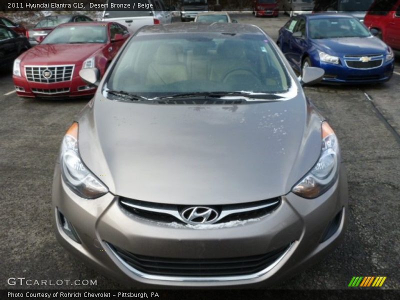 Desert Bronze / Beige 2011 Hyundai Elantra GLS