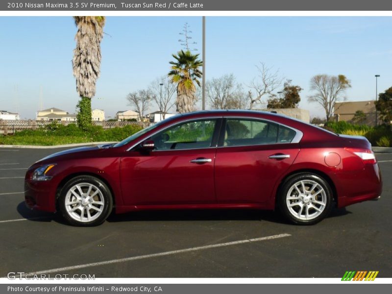 Tuscan Sun Red / Caffe Latte 2010 Nissan Maxima 3.5 SV Premium