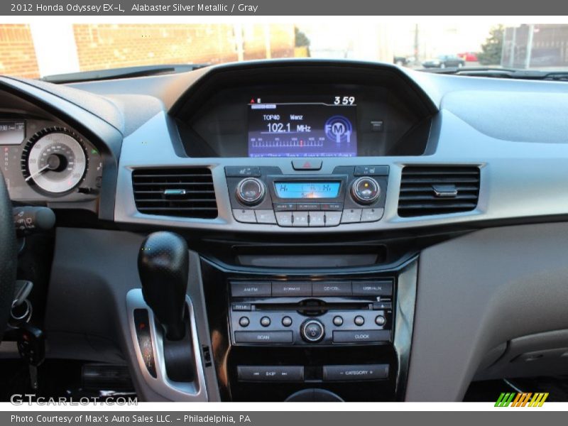 Alabaster Silver Metallic / Gray 2012 Honda Odyssey EX-L