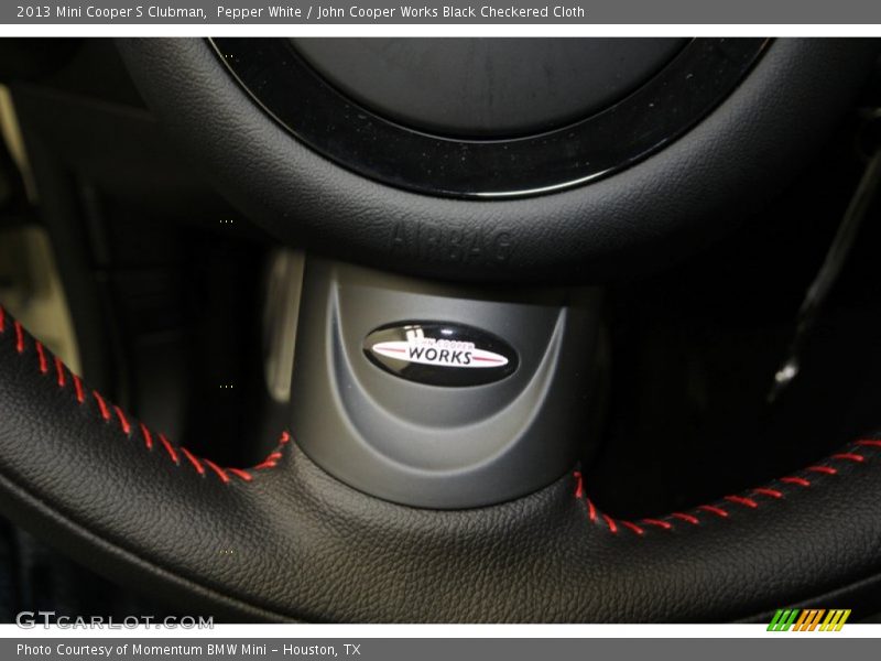 Pepper White / John Cooper Works Black Checkered Cloth 2013 Mini Cooper S Clubman