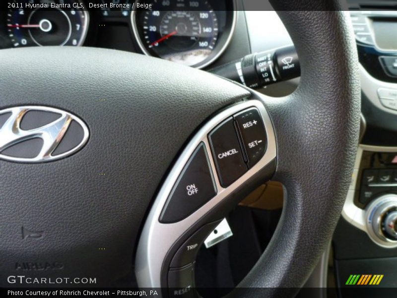 Desert Bronze / Beige 2011 Hyundai Elantra GLS